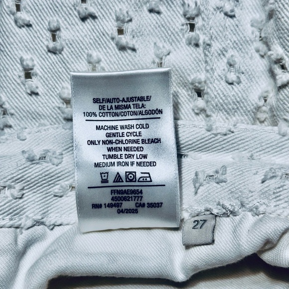 Favorite Daughter womens The Masha Super High Waist Wide Leg Jeans White Sz 27 - Picture 12 of 12